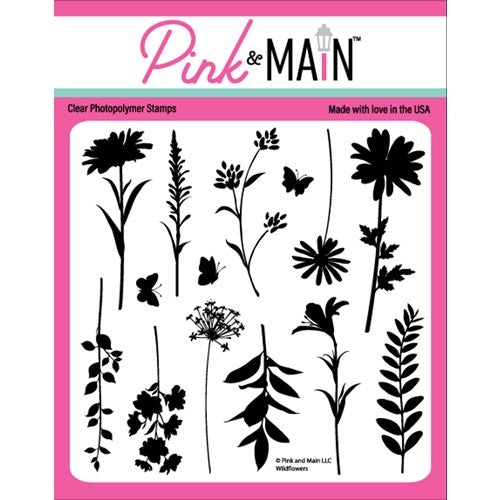 Simon Says Stamp! Pink and Main WILDFLOWERS 2 Clear Stamps PM0554