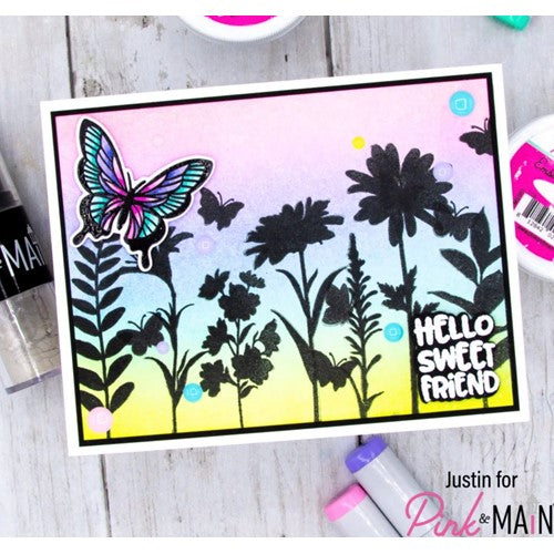 Simon Says Stamp! Pink and Main WILDFLOWERS 2 Clear Stamps PM0554