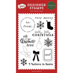 Simon Says Stamp! Carta Bella I BELIEVE IN SANTA Clear Stamp Set cbls155044*