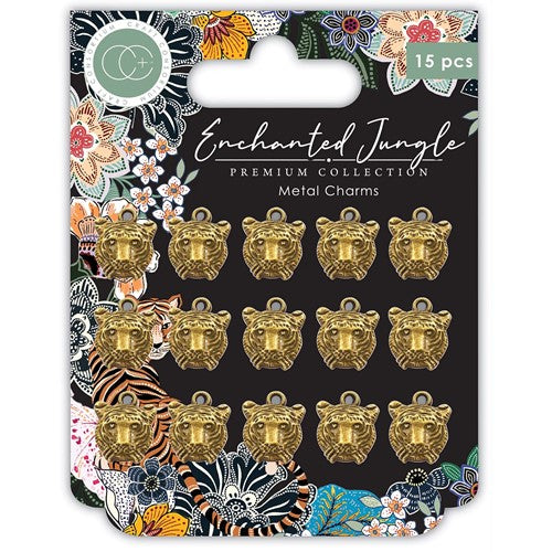 Simon Says Stamp! Craft Consortium ENCHANTED JUNGLE TIGER Metal Charms CCMCHRM036
