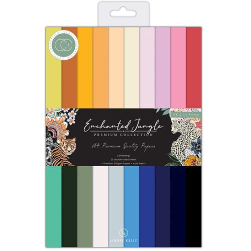 Simon Says Stamp! Craft Consortium ENCHANTED JUNGLE  A4 Premium Cardstock Paper Pack CCPPAD036C
