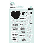 Simon Says Stamp! Studio Light FESTIVE TEXT Friendz Clear Stamps cclfrstamp261*