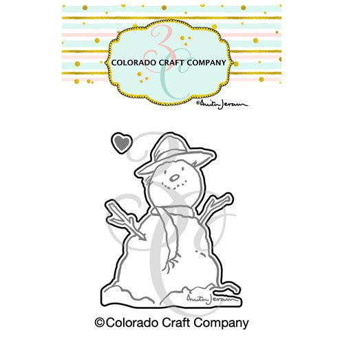 Simon Says Stamp! Colorado Craft Company Anita Jeram SWEETEST SNOWMAN MINI Dies AJ677-D