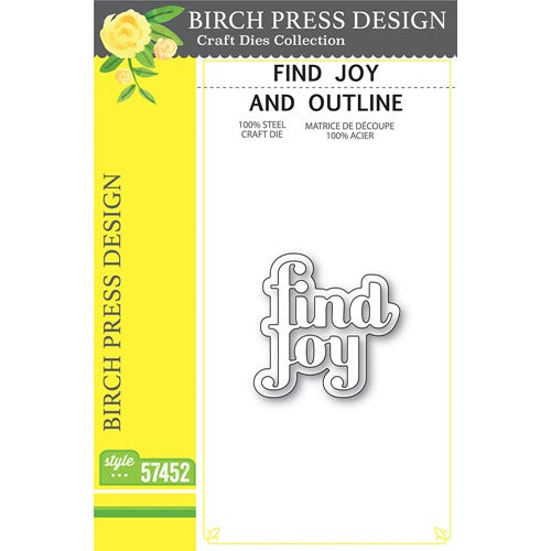 Simon Says Stamp! Birch Press Design FIND JOY AND OUTLINE Dies 57452