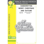 Simon Says Stamp! Birch Press Design HANDWRITTEN MERRY CHRISTMAS AND OUTLINE Dies 57478