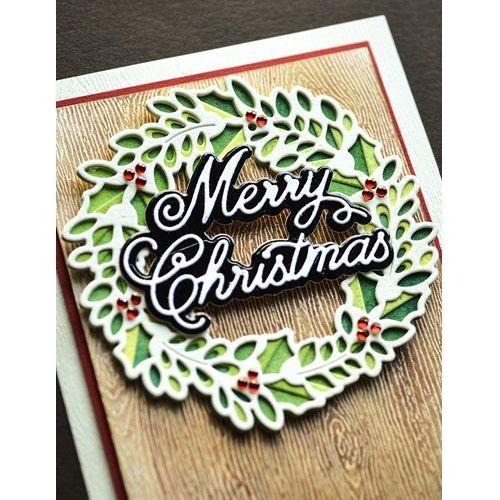 Simon Says Stamp! Birch Press Design HANDWRITTEN MERRY CHRISTMAS AND OUTLINE Dies 57478