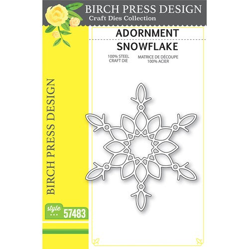 Simon Says Stamp! Birch Press Design ADORNMENT SNOWFLAKE Dies 57483