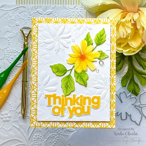 Simon Says Stamp! Simon Says Stamp Embossing Folder And Die TERRACE FLORAL sfd278 ** | color-code:ALT4