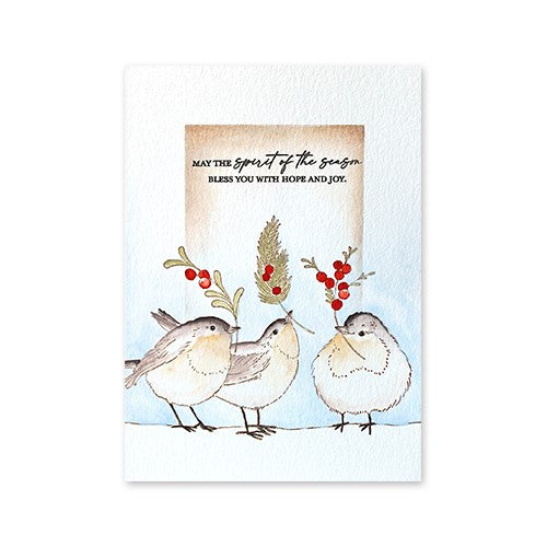Simon Says Stamp! Penny Black Cling Stamp FEATHERED 40-862