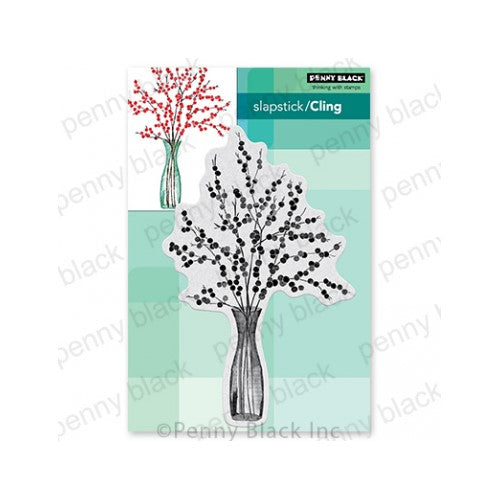 Simon Says Stamp! Penny Black Cling Stamp BERRY BOUQUET 40-860