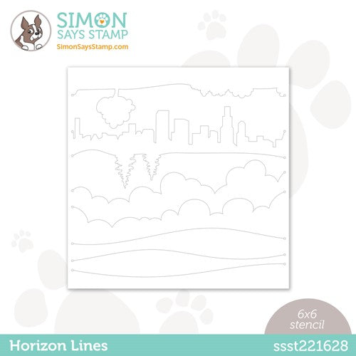 Simon Says Stamp! Simon Says Stamp Stencil On The HORIZON LINES ssst221628