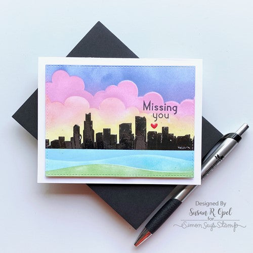 Simon Says Stamp! Simon Says Stamp Stencil On The HORIZON LINES ssst221628