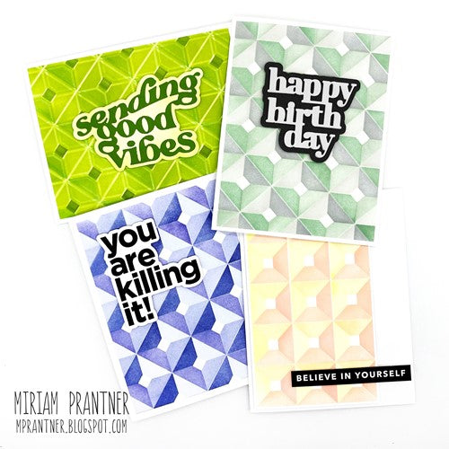 Simon Says Stamp! Simon Says Stamp Stencils Set DIMENSIONAL CUBES ssst221635 | color-code:ALT00