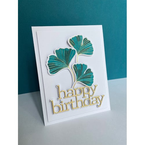Simon Says Stamp! Simon Says Stamp INTRICATE GINKGO LEAVES Hot Foil Plates and Dies s771 | color-code:ALT00
