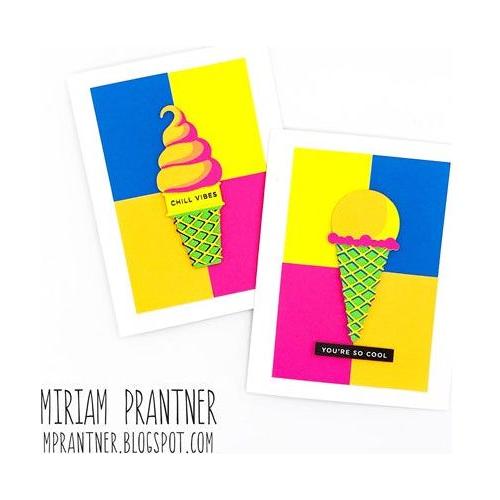 Simon Says Stamp! Simon Says Stamp ICE CREAM SCOOP AND CONE Wafer Dies s803 | color-code:ALT6