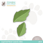 Simon Says Stamp! Simon Says Stamp LAYERED ROSE LEAVES Wafer Dies s814