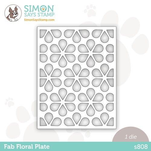 Simon Says Stamp! Simon Says Stamp FAB FLORAL PLATE Wafer Die s808