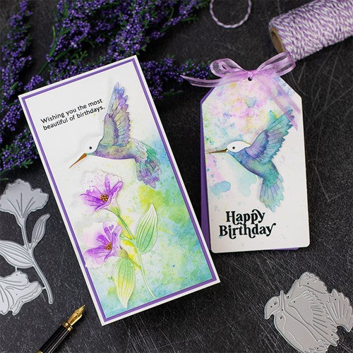 Simon Says Stamp! Simon Says Stamp LAYERED HUMMINGBIRD Wafer Dies s787 | color-code:ALT4