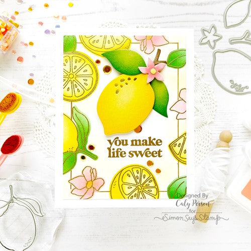 Simon Says Stamp! Simon Says Stamp LEMON ZEST Wafer Dies sssd112645 | color-code:ALT8