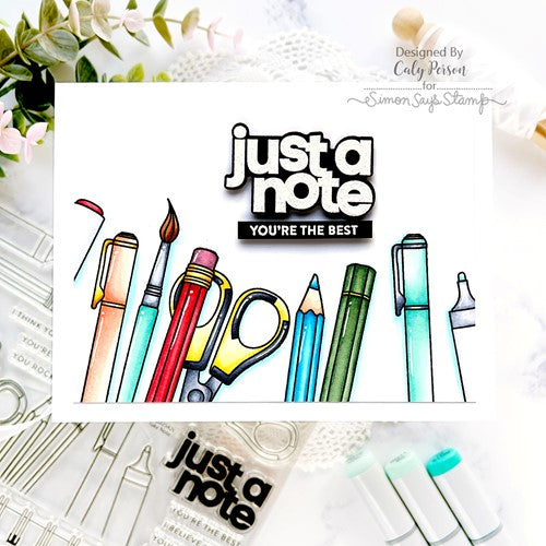 Simon Says Stamp! Simon Says Clear Stamps TAKE NOTE sss202542c | color-code:ALT0