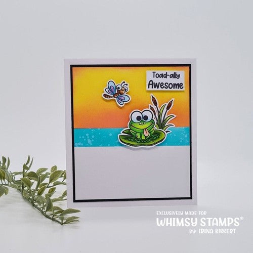Simon Says Stamp! Whimsy Stamps TOADALLY AWESOME Clear Stamps KHB122a
