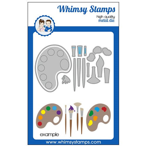 Simon Says Stamp! Whimsy Stamps PAINT AND PALLET Dies WSD128