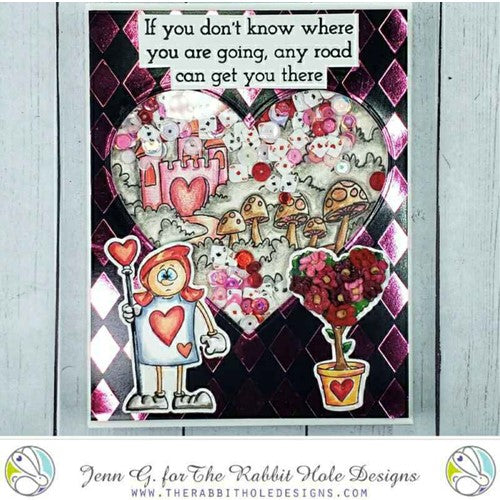 Simon Says Stamp! The Rabbit Hole Designs RHOMBUS DIAMOND Hot Foil Cover Plate TRH-181