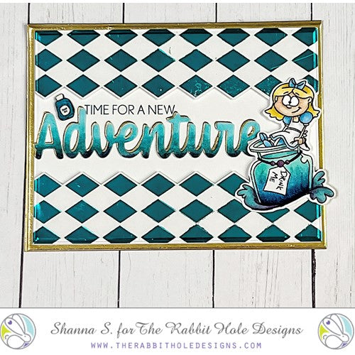 Simon Says Stamp! The Rabbit Hole Designs RHOMBUS DIAMOND Hot Foil Cover Plate TRH-181