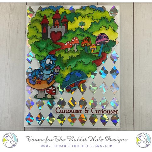 Simon Says Stamp! The Rabbit Hole Designs RHOMBUS DIAMOND Hot Foil Cover Plate TRH-181