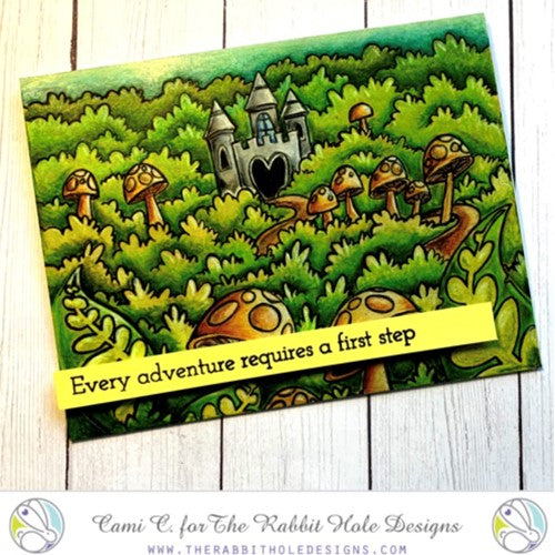 Simon Says Stamp! The Rabbit Hole Designs PATH TO THE CASTLE Clear Stamp TRH-173