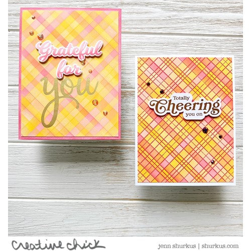 Simon Says Stamp! PinkFresh Studio DAINTY PLAID Cling Stamp 161722 | color-code:ALT05