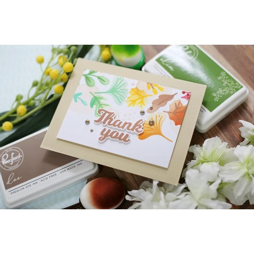 Simon Says Stamp! PinkFresh Studio FALL LEAF BORDER SENTIMENTS Die Set 162022 | color-code:ALT06