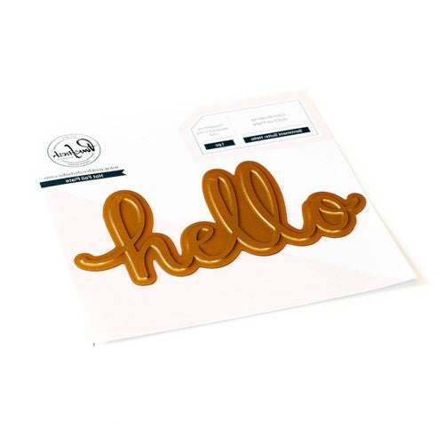 Simon Says Stamp! PinkFresh Studio SENTIMENT SUITE HELLO Hot Foil Plate 162822