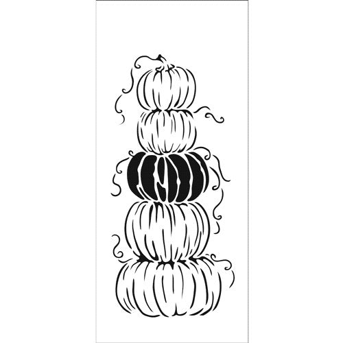 Simon Says Stamp! The Crafter's Workshop STACKED PUMPKINS Slimline Stencil tcw2343