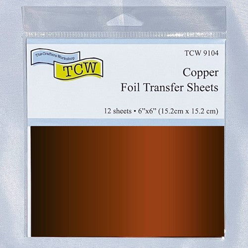 Simon Says Stamp! The Crafter's Workshop COPPER 6x6 Foil Transfer Sheets tcw9104