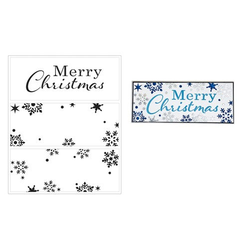 Simon Says Stamp! The Crafter's Workshop LAYERED MERRY SNOWFLAKES Slimline Stencil tcw6009