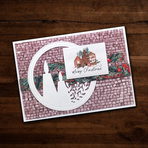 Simon Says Stamp! Paper Rose TWO CANDLE CIRCLE Die 26023