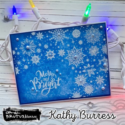 Brutus Monroe - Christmas - Clear Photopolymer Stamps - Snowflake Swirl