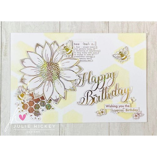 Simon Says Stamp! Julie Hickey Designs BEE AUTIFUL BLOOMS Die Cut Foilables JHD-DCF-1005