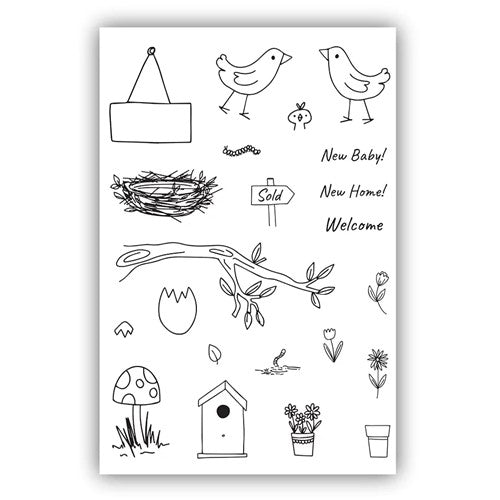 Simon Says Stamp! Julie Hickey Designs YOU'RE SO TWEET Clear Stamps DS-CC-1017