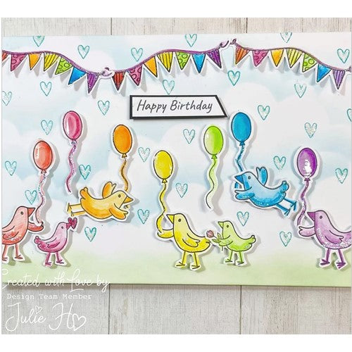 Simon Says Stamp! Julie Hickey Designs TWEET CELEBRATIONS Clear Stamps DS-CC-1016