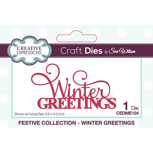 Simon Says Stamp! Creative Expressions WINTER GREETINGS Sue Wilson Festive Mini Expressions Die cedme124