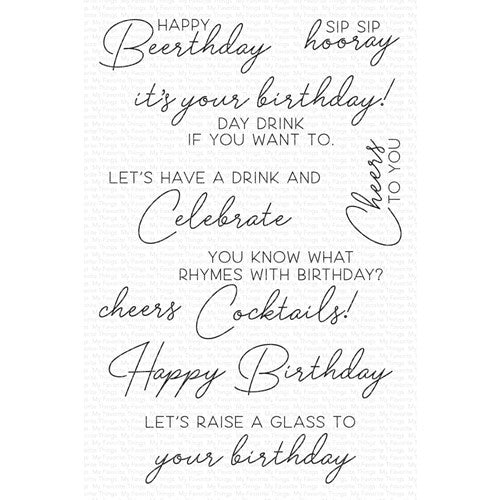Simon Says Stamp! My Favorite Things RAISE A GLASS Clear Stamps cs711