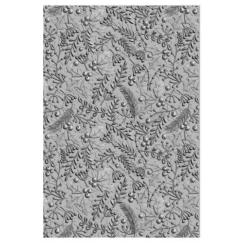 Simon Says Stamp! Sizzix Textured Impressions WINTER FOLIAGE 3D Embossing Folder 665599