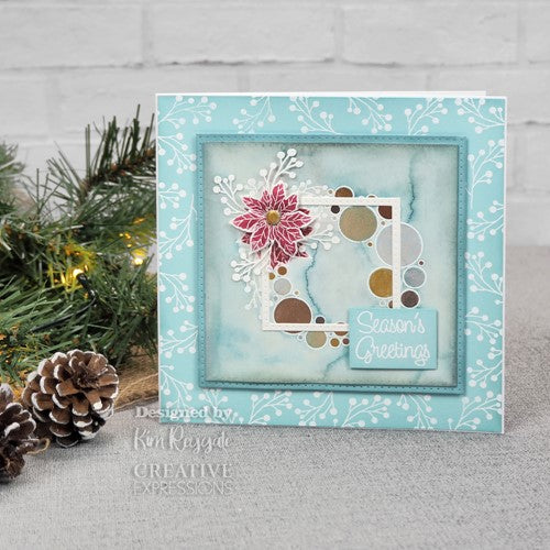 Simon Says Stamp! Woodware Craft Collection BIG BUBBLE POINSETTIA RING Clear Stamps jgs821