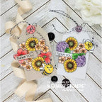 Simon Says Stamp! Whimsy Stamps FLOWER TILES STAY WILD Clear Stamps BS1048