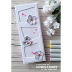 Simon Says Stamp! Whimsy Stamps FLOWER TILES STAY WILD Clear Stamps BS1048