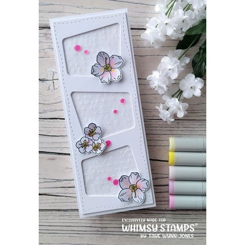 Simon Says Stamp! Whimsy Stamps FLOWER TILES STAY WILD Clear Stamps BS1048
