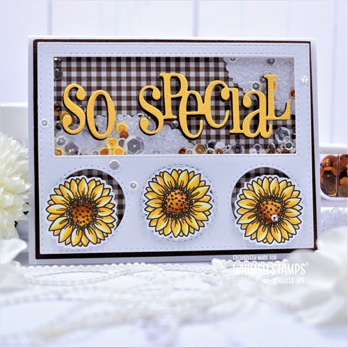 Simon Says Stamp! Whimsy Stamps FLOWER TILES STAY WILD Clear Stamps BS1048
