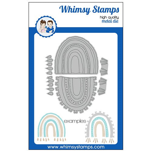 Simon Says Stamp! Whimsy Stamps BOHO RAINBOW Dies WSD133